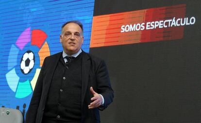 Tebas, durante un acto en M&eacute;xico. 
 
 