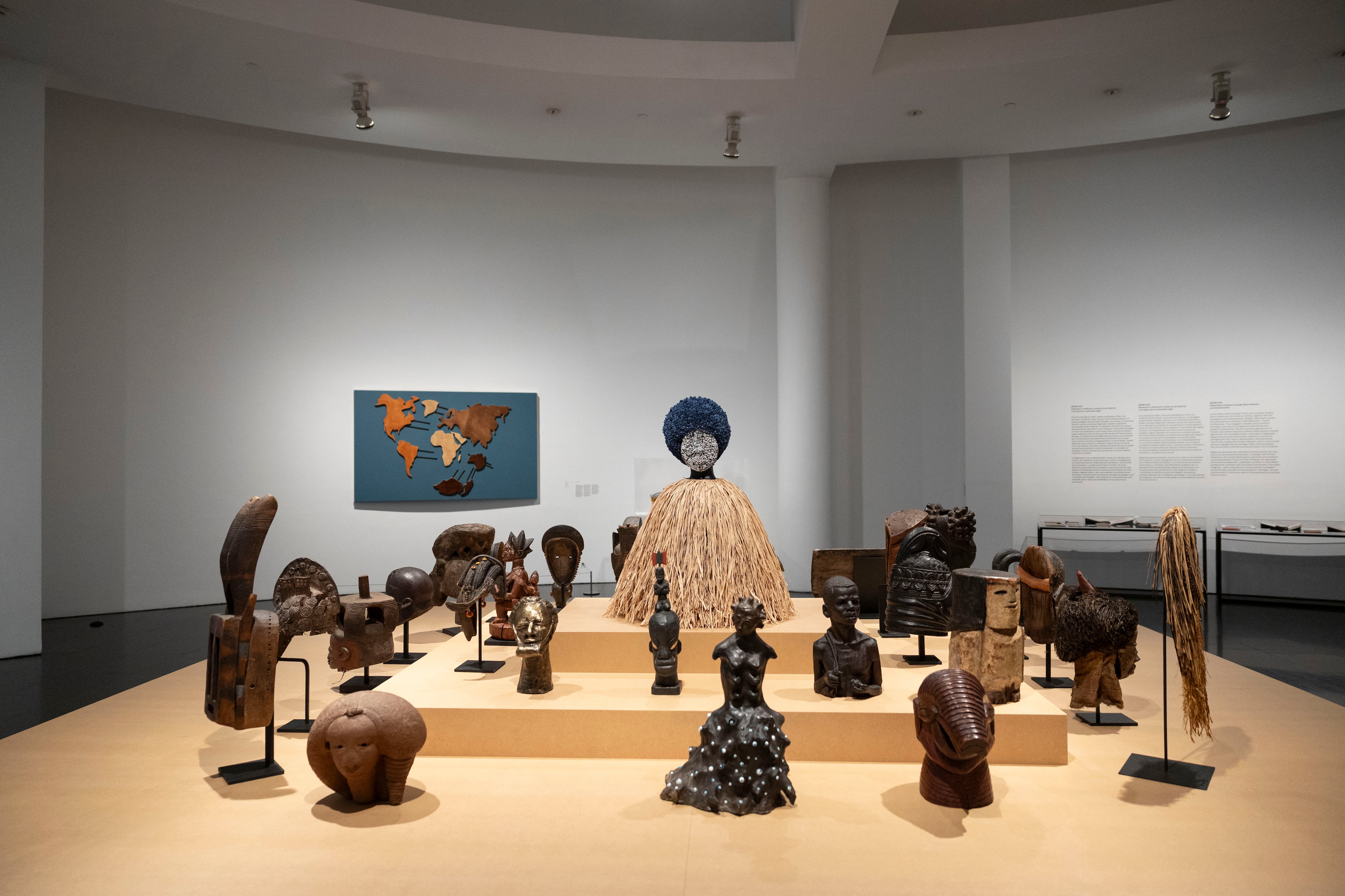 Una de las salas de 'Proyectar un planeta negro', disponible en el Macba hasta el próximo 6 de abril.