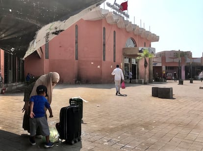 The bus station in Beni Mellal. 