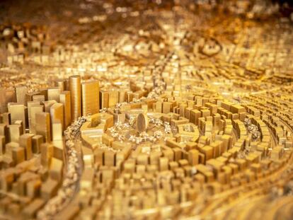 Imagen del modelo a escala de Bitcoin City