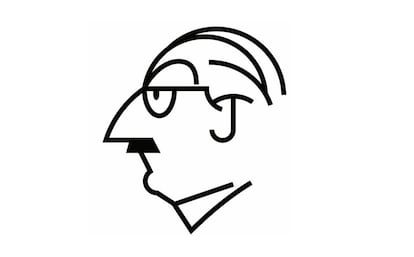 L’inconfusible perfil de Joan Fuster inspirà el dissenyador Dani Nebot per fer el logotip de l’Any Fuster de la Generalitat Valenciana.