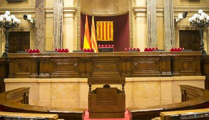 La Mesa del Parlament.