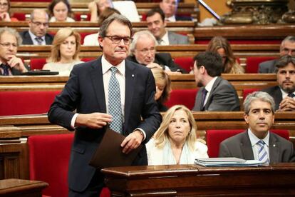 Artur Mas en el debat de política general.