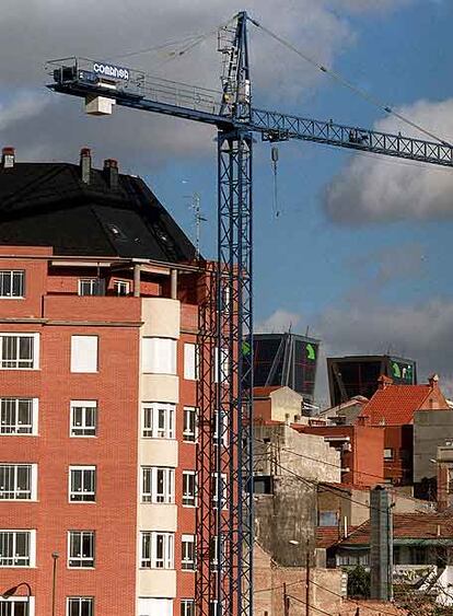 Edificio en construcción en Madrid.
