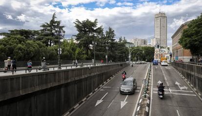 Túnel de la calle Bailén bajo la Plaza de Oriente de Madrid.