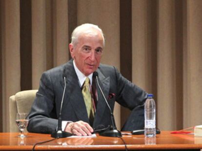 Gay Talese junto al periodista de EL PAÍS Juan Cruz.