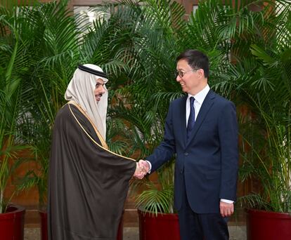 Han Zheng y Farhan Al Saud