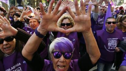 Manifestación contra la violencia de género el pasado 7 de noviembre en Madrid.