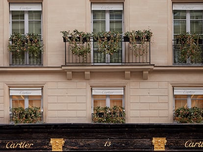 La renovada fachada de la tienda de Cartier en la Rue de la Paix. 