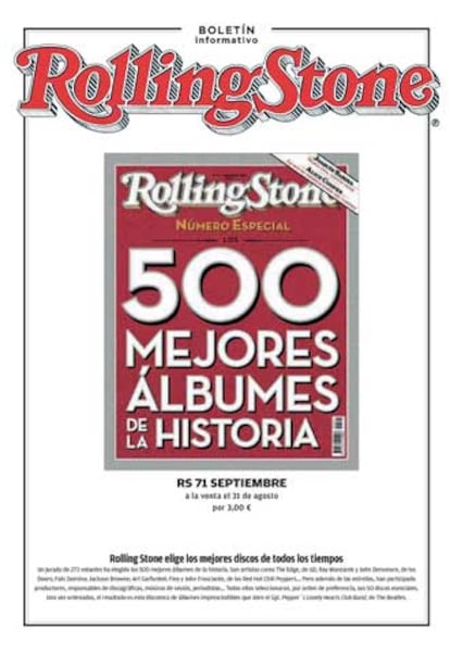 Portada de la revista <i>Rolling Stone</i>.