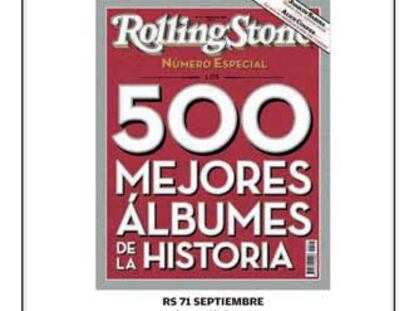 Portada de la revista <i>Rolling Stone</i>.