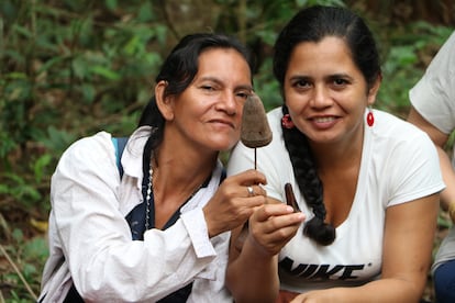 Indígenas y campesinas colombianas trabajan en la conservación de la Amazonía.