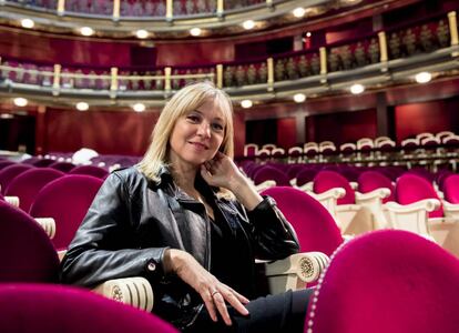 La actriz Pilar Castro en el Teatro Español.