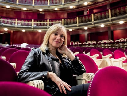 La actriz Pilar Castro en el Teatro Español.