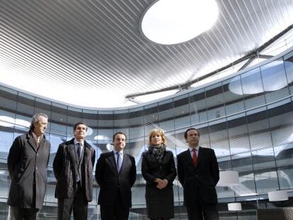 Esperanza Aguirre visita el nuevo hospital de Móstoles.