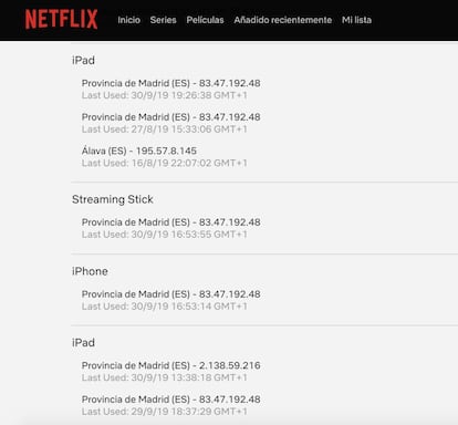 Conrolar la actividad de nuestra cuenta de Netflix.