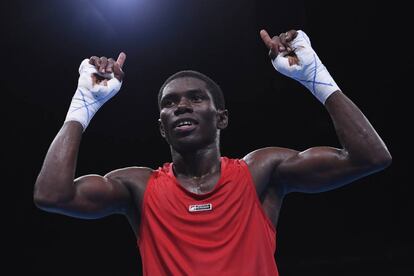 Yuberj&eacute;n Mart&iacute;nez, el primer colombiano en lograr una medalla de plata en boxeo en unos juegos ol&iacute;mpicos. 