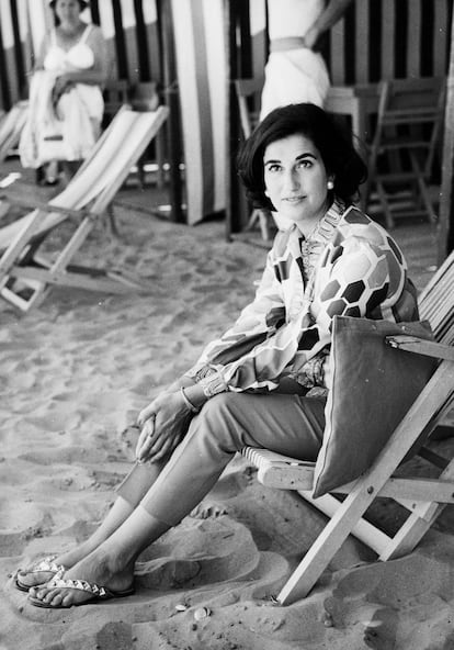 Carmen Franco, en Venecia (Italia), en 1961.