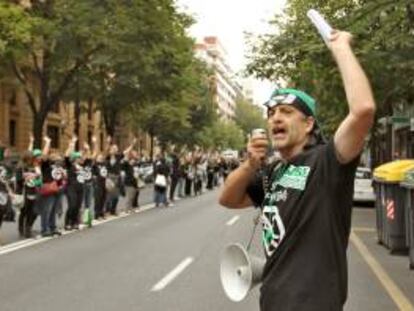 Protesta de trabajadores de la Administración General del Estado en Bilbao. EFE/Archivo