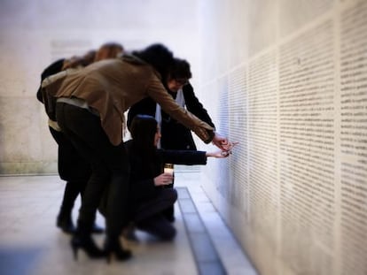 Memorial del Holocausto en Par&iacute;s.