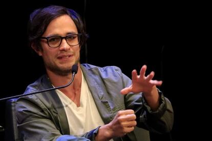 O ator mexicano Gael Garc&iacute;a Bernal, no Hay Festival.