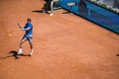 Nadal, durante un partido del Open de Madrid.