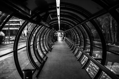  Estação-tubo em Curitiba.