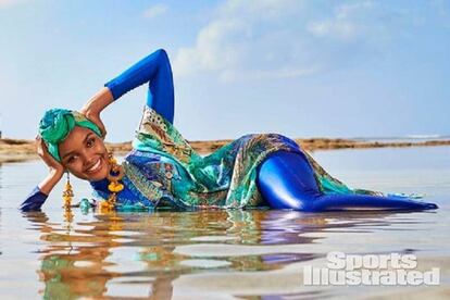 Halima Aden, en la portada de 'Sports Illustrated'.