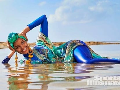 Halima Aden, en la portada de 'Sports Illustrated'.