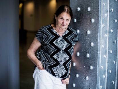 La fotógrafa Susan Meiselas, en la Fundación Telefónica, en Madrid, el 8 de junio.