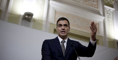 El l&iacute;der del PSOE, Pedro S&aacute;nchez. 