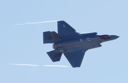 Un caza F-35, durante unas maniobras en Estados Unidos, en enero de 2020.