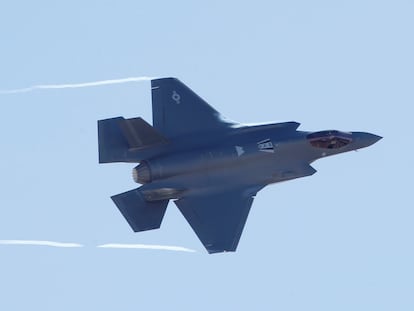 Un caza F-35, durante unas maniobras en Estados Unidos, en enero de 2020.