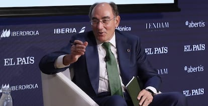 El presidente de Iberdrola, Ignacio Sánchez Galán, en el Foro Tendencias 2022, organizado por El Pais y Fundacion Telefonica. 