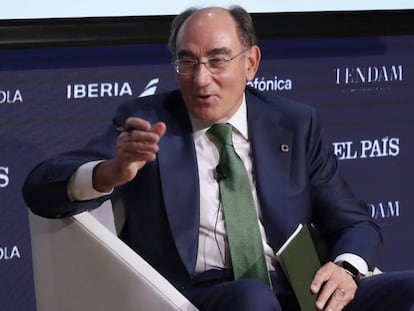 El presidente de Iberdrola, Ignacio Sánchez Galán, en el Foro Tendencias 2022, organizado por El Pais y Fundacion Telefonica. 