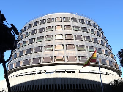 Fachada del Tribunal Constitucional en Madrid.