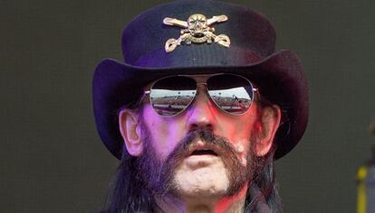 Lemmy Kilmister de Motorhead, el Festival de Glastonbury.