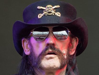 Lemmy Kilmister de Motorhead, el Festival de Glastonbury.