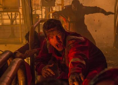 Mark Wahlberg en una escena de 'Deepwater Horizon'.