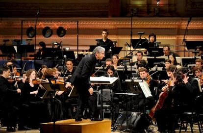 Michael Tilson Thomas en el Carnegie Hall, en una imagen de archivo