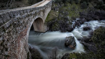 El puente de la Marmota, en Colmenar Viejo.