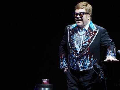 El cantante Elton John, durante su última gira.