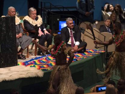 La conferencia se ha abierto con la kava, ceremonia trdicional de Fiji.