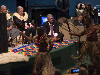 La conferencia se ha abierto con la kava, ceremonia trdicional de Fiji.