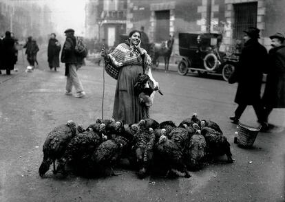 La 'Vendedora de pavos', de diciembre de 1922, es otra de las instantáneas más conocidas de Alfonso. El patriarca de la firma vio cómo su hijo, Alfonso Sánchez Portela, Alfonsito, continuaba con el negocio, junto a otros miembros de la familia y colaboradores.