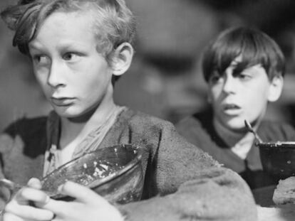 Escena de la versión cinematográfica de Oliver Twist dirigida por David Lean en 1948.