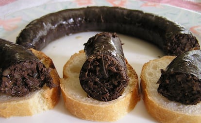 'Pintxo' de 'mondeju beltza'.