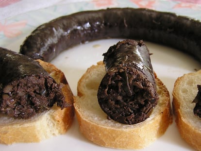 'Pintxo' de 'mondeju beltza'.