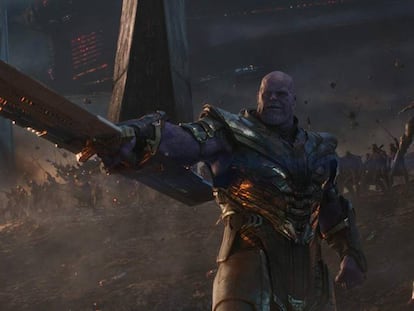 El actor Josh Brolin, como Thanos en la película 'Vengadores Endgame'.