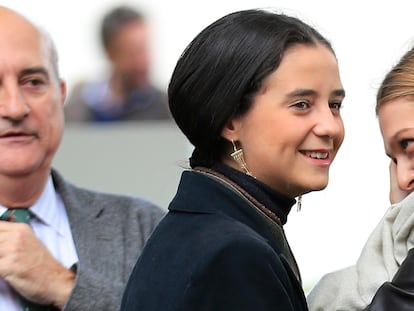 Victoria Federica de Marichalar en el hipódromo de la Zarzuela de Madrid el pasado octubre.